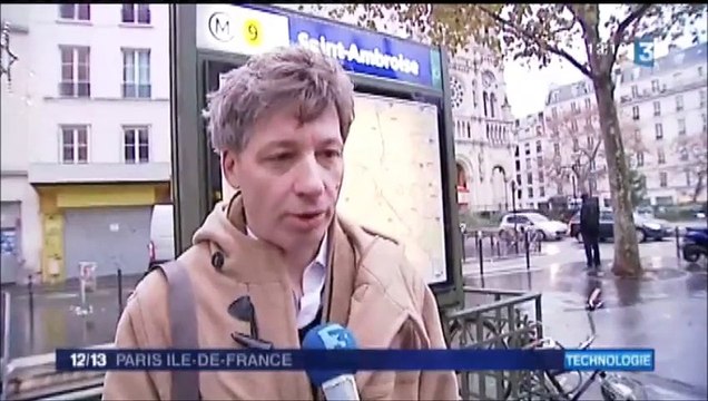 jt fr3 idf 16122014 metro paris - ondes antennes relais 4G