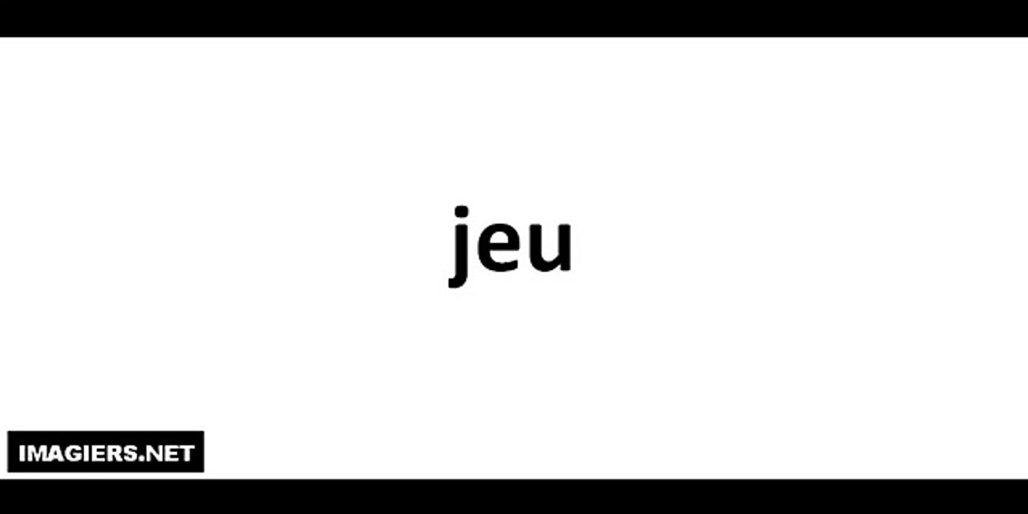 Jeu(game) Pronunciation in French