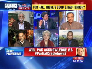 The Newshour Debate: Targets Taliban, protects Saeed