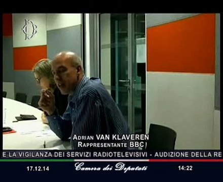 Roma - Audizione di Mary Hockaday, responsabile Bbc (17.12.14)