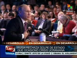 La crisis en Ucrania se debe solucionar por la vía política: Putin