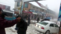 Snow Falling in Mall Road Murree