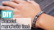 Faire un bracelet manchette tissé en perles - DIY bijoux