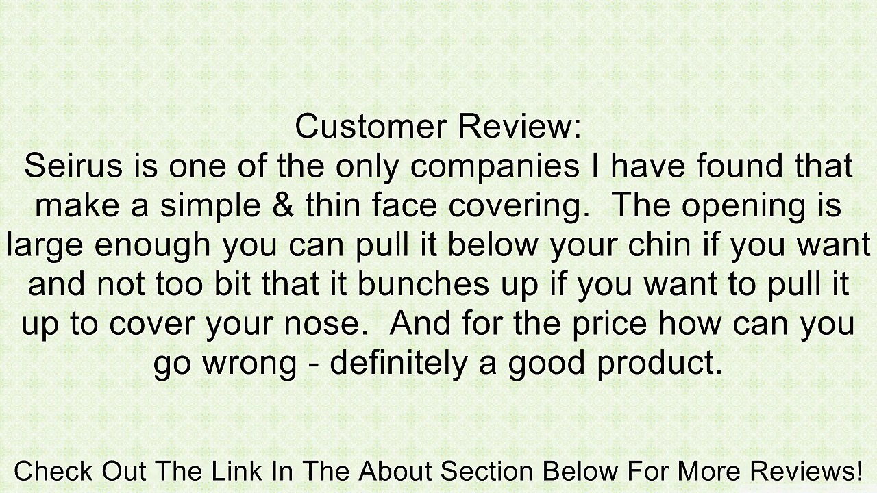 Seirus Innovation Men's Dynamax Balaclava (Breakup Infinity, Large/X-Large) Review