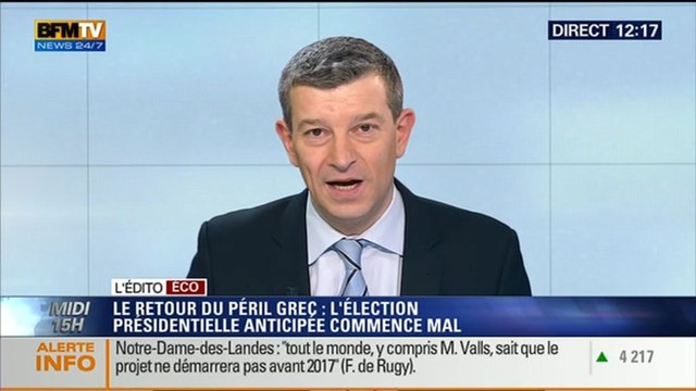 L'Édito éco de Nicolas Doze: Election présidentielle grecque: deuxième tour et troisième tour à venir - 18/12