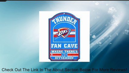 NBA Oklahoma City Thunder 11-By-17-Inch Fan Cave Wood Sign Review