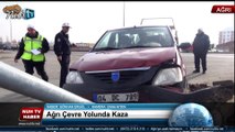 Ağrı Çevre Yolunda Trafik Kazası