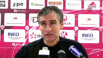 Conférence de presse d'Olivier Dall'Oglio avant Châteauroux-DFCO