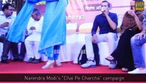 Chetan Bhagat & Raveena Tandon at the Chai Pe Charcha event - By Bollywood Flashy