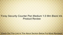 Foray Security Counter Pen Medium 1.0 Mm Black Ink Review