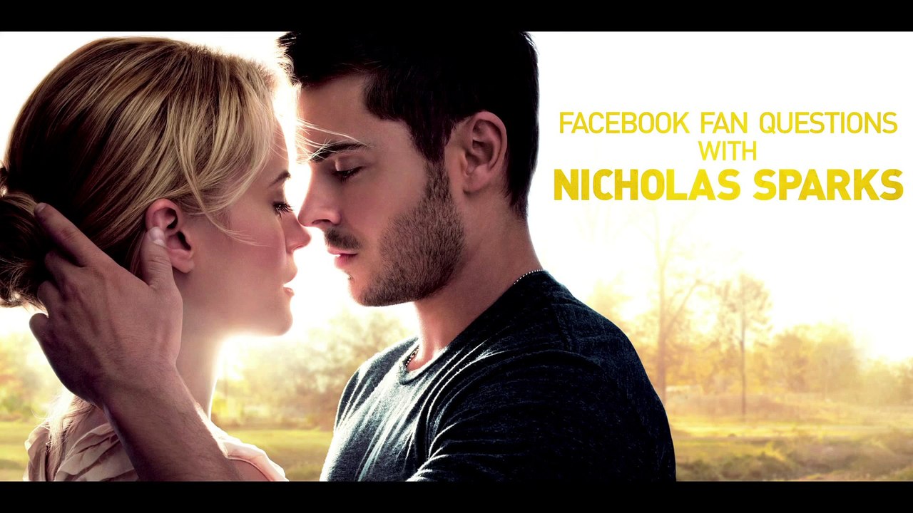 Facebook Fan Questions with Nicholas Sparks - Favorite Part of The Lucky One Book