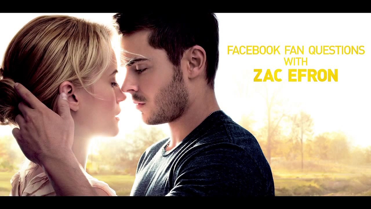 Facebook Fan Questions with Zac Efron - Best Part About The Lucky One