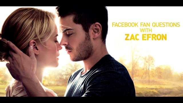 Facebook Fan Questions with Zac Efron - Favorite Scenes to Film for The Lucky One