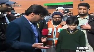A Child Who Escaped in Peshawar School- saniha peshawar