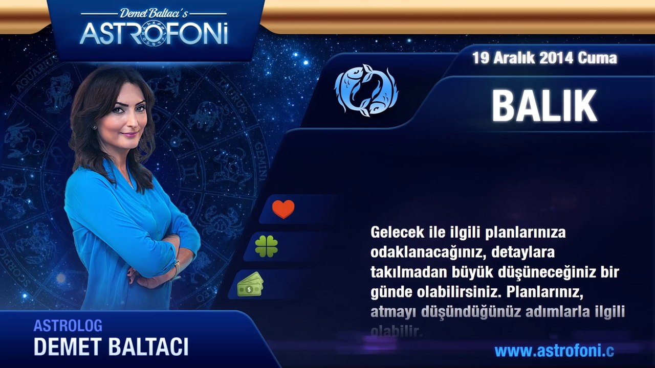 BALIK Burcu GÜNLÜK Yorum (19 Aralık 2014)