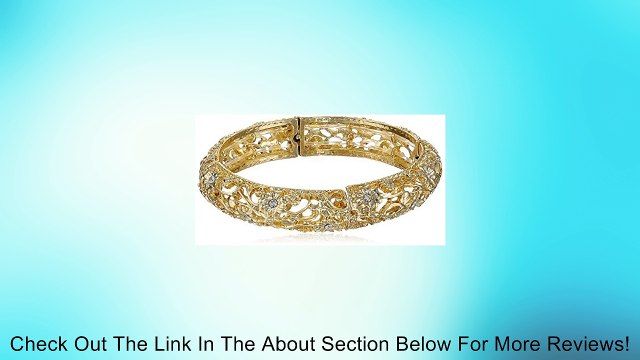 1928 Jewelry Golden Glitz Gold-Tone Crystal Stretch Bracelet Review