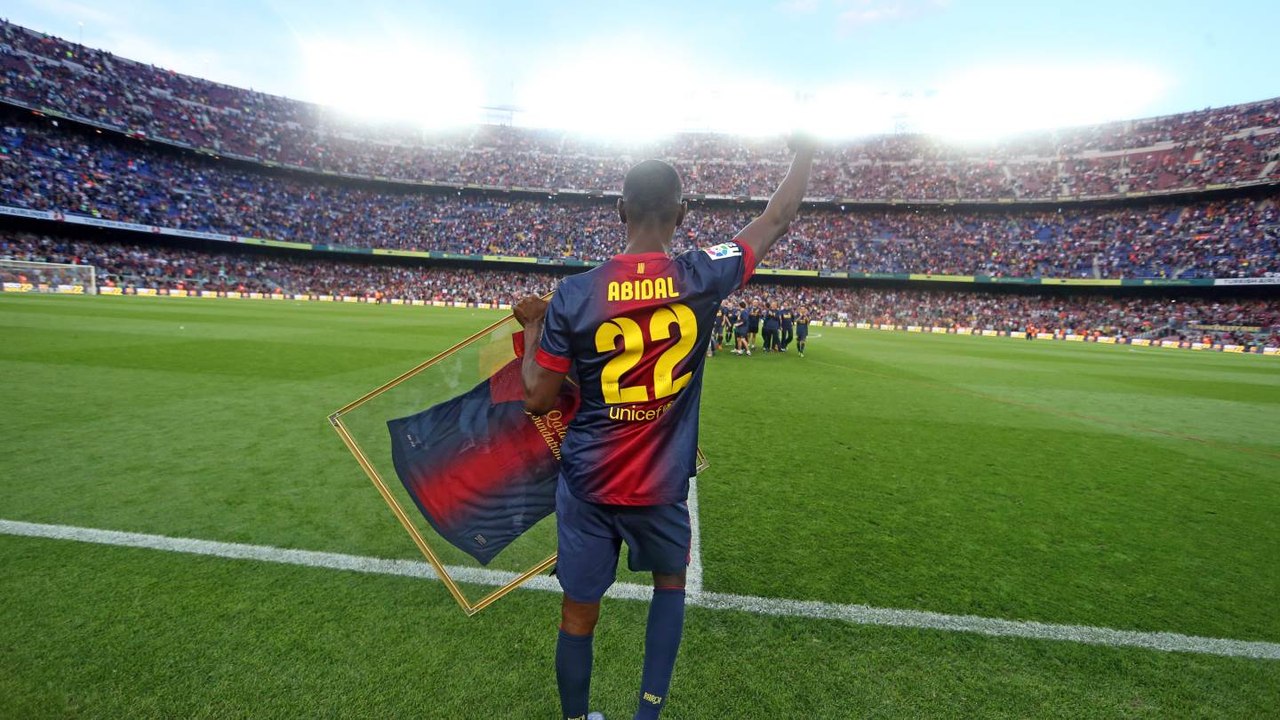 Comiat del Camp Nou a Eric Abidal