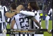 Arturo Vidal Fantastic Goal - Cagliari vs Juventus (0-2) 18/12/2014