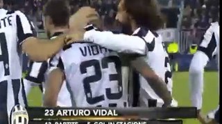 Arturo Vidal Fantastic Goal - Cagliari vs Juventus (0-2) 18/12/2014