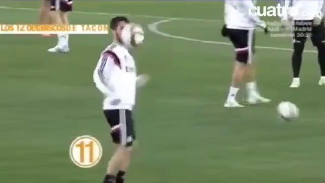 Les jongles magiques d'Isco à l'entraînement du Real Madrid