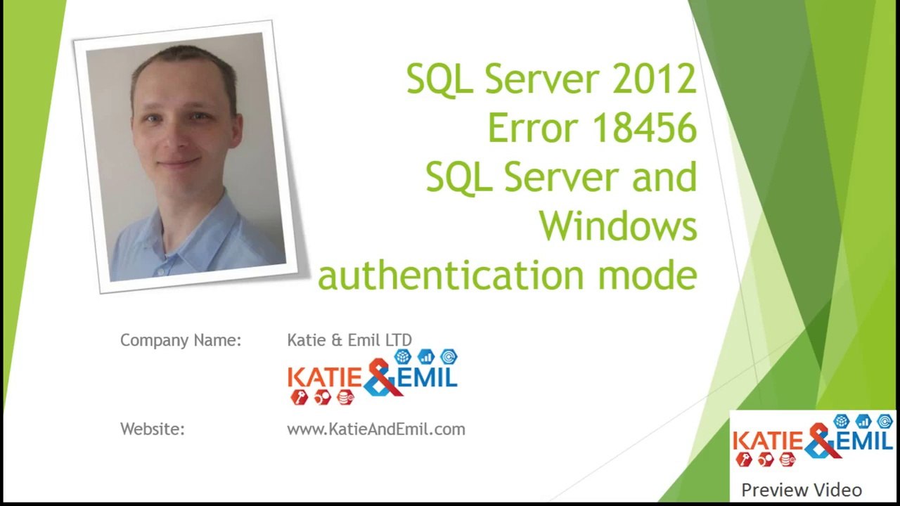 Error 18456 SQL Server and Windows