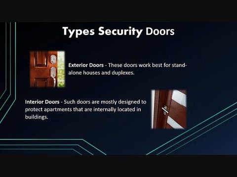 Types Of Security Doors Or Safes
