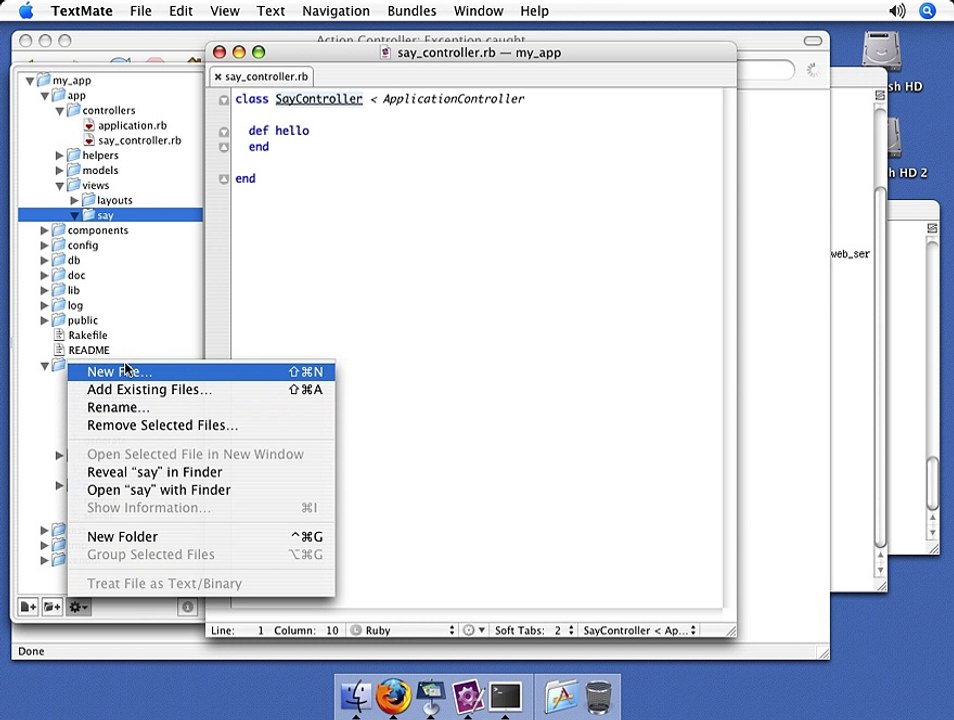 Ruby On Rails-Part  014 Creating a view