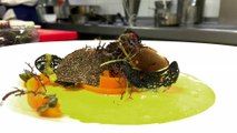 Butternut dans tous ses états,  truffes d'Uzès, jaune d’œuf confit  par Oscar Garcia