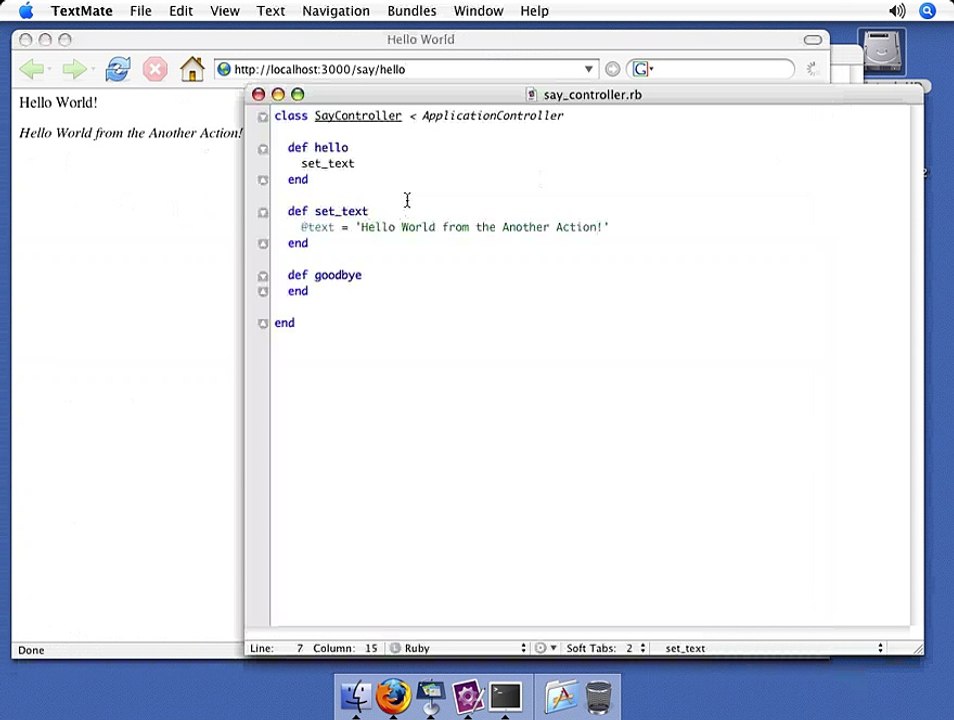 Ruby On Rails-Part  025 Calling controller actions from other actions