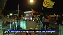 Le péage de Saint-Arnoult bloqué par des manifestants de la CFDT