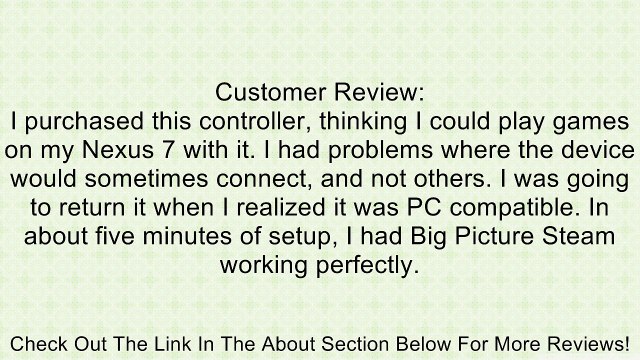 Snakebyte iDroid:con Rechargeable Bluetooth Game Controller for Android and iOS Devices, Black (SB00696) Review