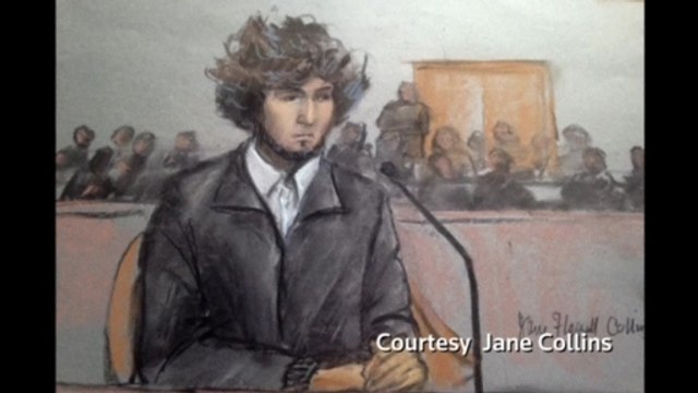Accused Boston bomber faces victims, supporters in court