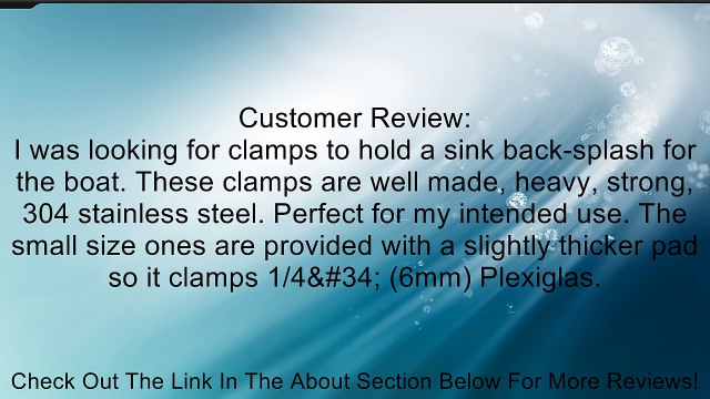 Inline Design Stainless Steel Round Glass Clamp for Flat Surface - Glass Thickness: 3/8 Review
