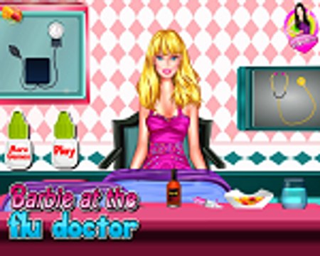Princess Barbie Games - Barbie at the Flu Doctor Game - Gameplay Walkthrough