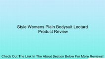 Style Womens Plain Bodysuit Leotard Review