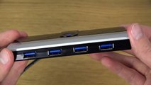 4 Port USB 3.0 Hub   1 Charging Port Inateck - Review (4K)