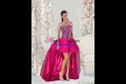 2015 Detachable Most Popular Quinceanera Dresses Sweet 16 Dresses with Beading and Ruffles