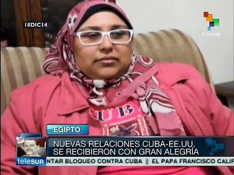 Cubanos en Egipto saludaron nuevas relaciones Cuba-EE.UU.