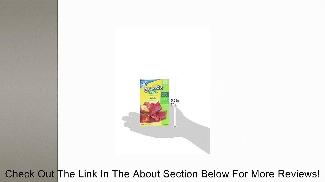 Gerber Graduates Fruit Strips, 5 Count Bars (Pack of 12) Review
