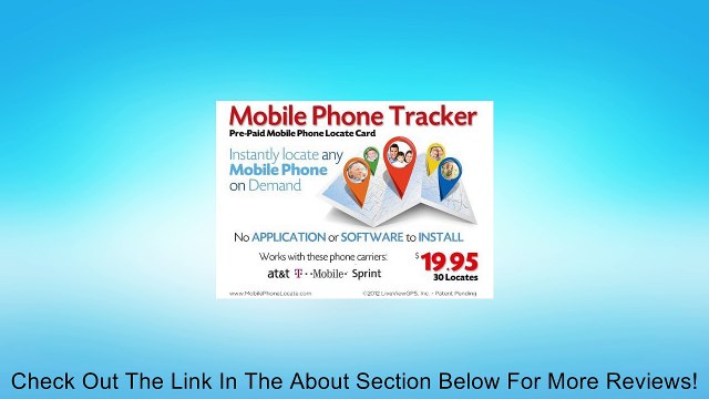 Prepaid Mobile Phone Locate Card Review