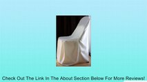 Ivory Folding Chair Covers (Set of 10). Great for Weddings and Events. Make Your Next Party or Banquet Pop with These Beautiful Chair Covers Review