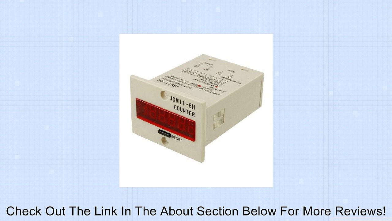 JDM11-6H 6 Digits Display Electronic Counter Relay Control DC 24V Review