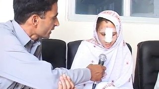 khwendo jirga with Effected girl nose chopped victim