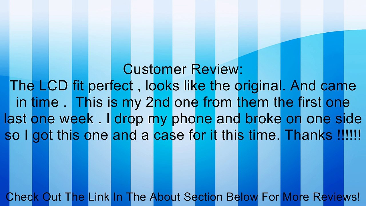 For iPhone 4 Black Original LCD, Touch Screen Digitizer and Free 7 Piece Tools, Safely Packed (GSM/AT&T) Review