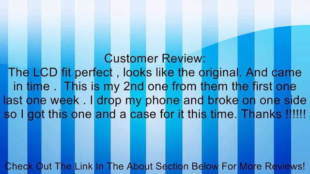 For iPhone 4 Black Original LCD, Touch Screen Digitizer and Free 7 Piece Tools, Safely Packed (GSM/AT&T) Review