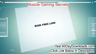 Muscle Gaining Secrets Review (Test it Without Risk) - legit customer review