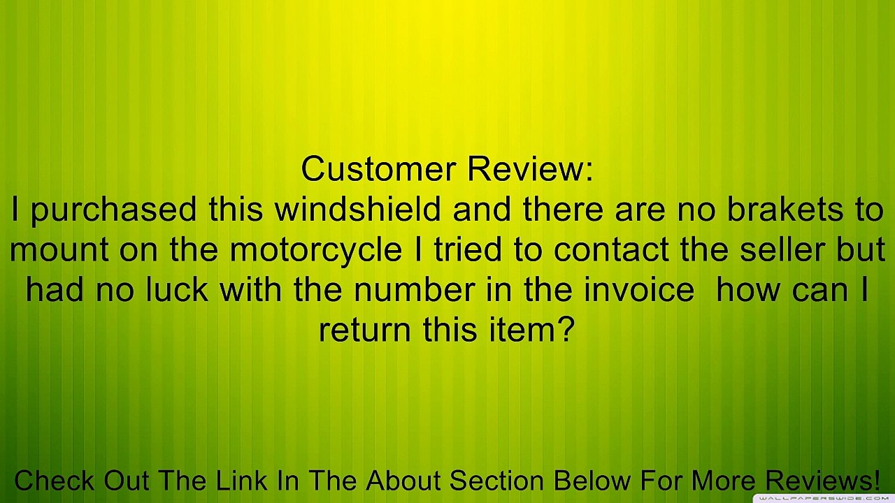 Spartan Quick Release Windshield- 19 Inch- Harley Davidson XL Sportsters Dyna FX 39mm Fork Tubes - NC-N21202 Review