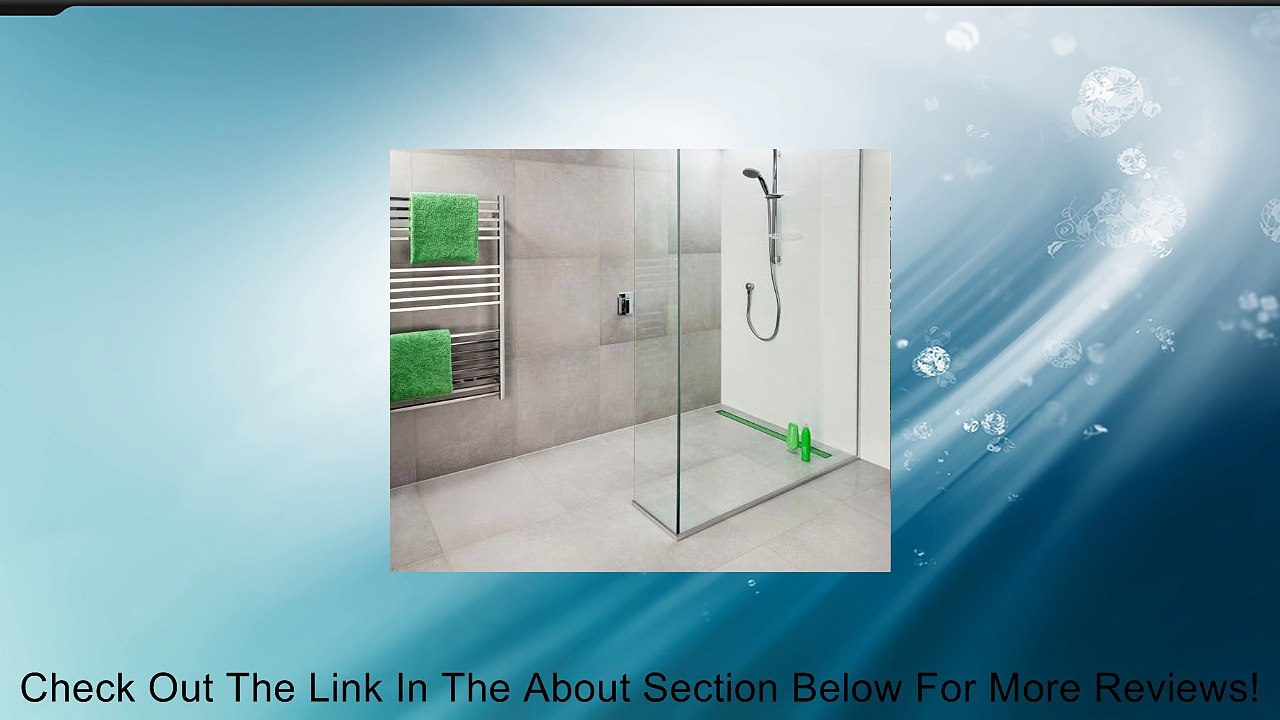 Tile-insert Linear Shower Drain 60" Length 3.5" width Create an invisible look by using your own tile Review