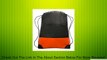 Bags for LessTM Durable Sports Drawstring Backpack Bag, Orange Review