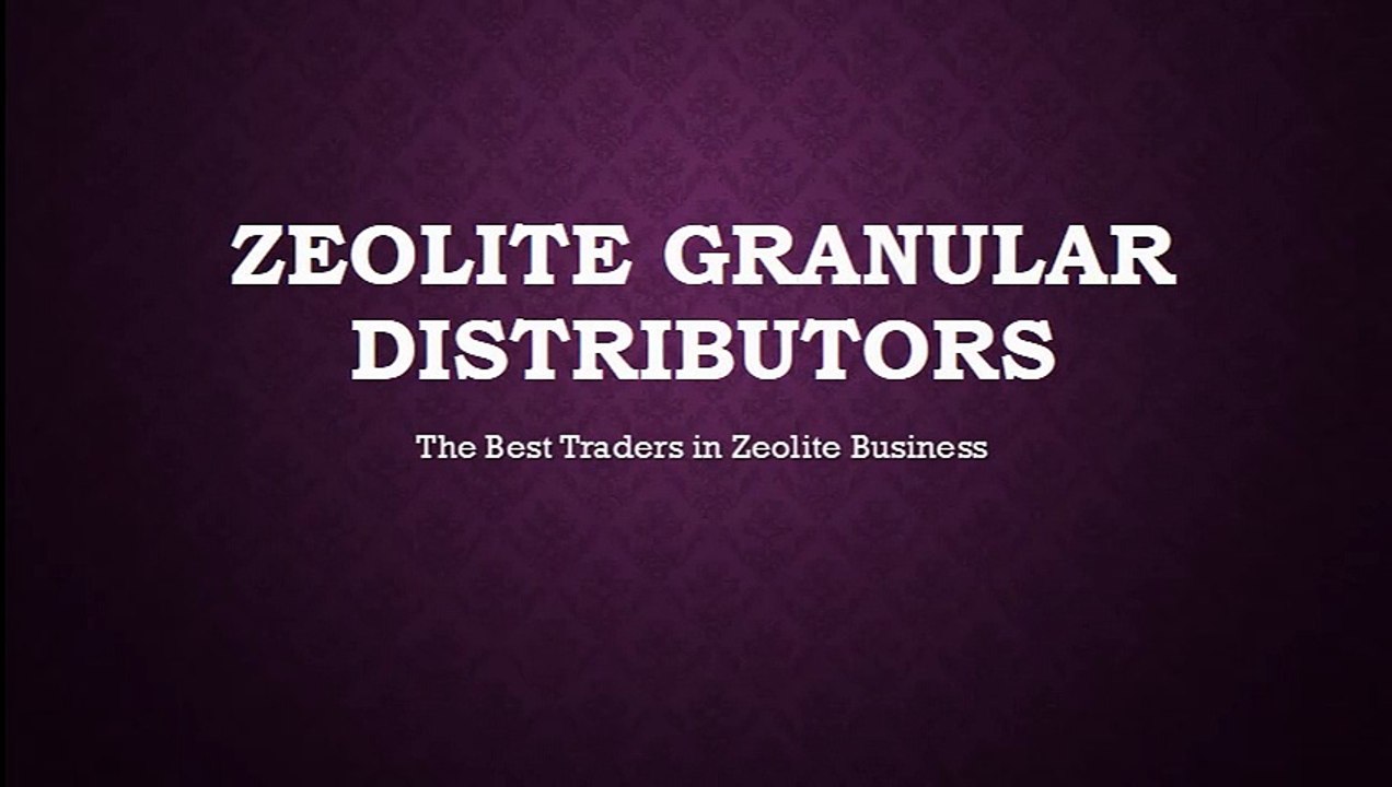 Zeolite Granular Distributors